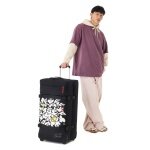 Eastpak Travel Duffle Bag Transit'r Plus L Authentic Original Mickey Placement (with wheels, 115 litres) black