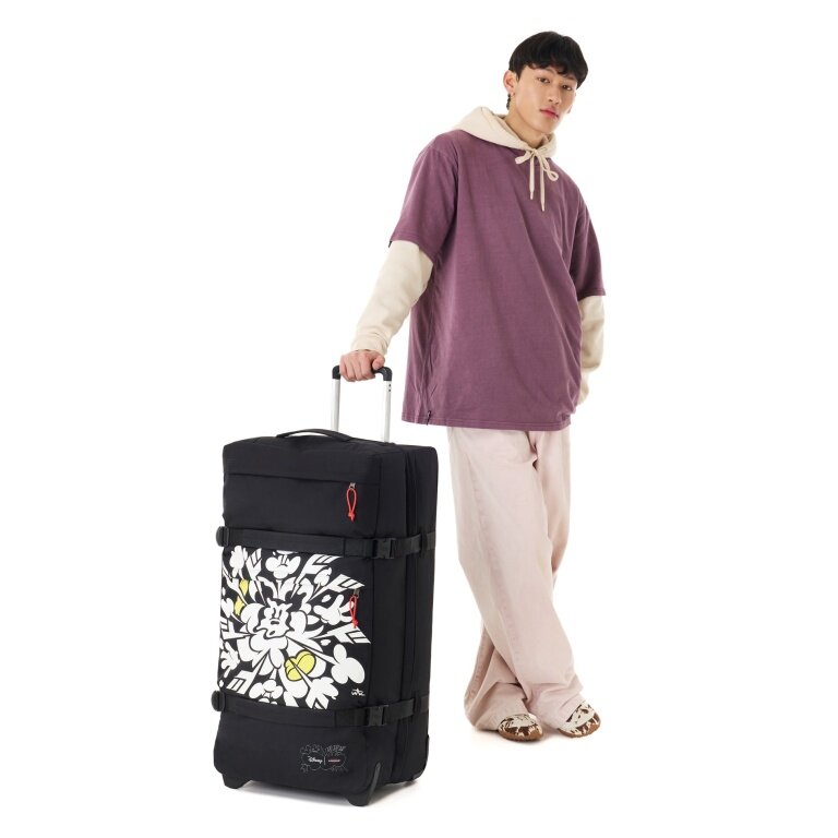 Eastpak Travel Duffle Bag Transit'r Plus L Authentic Original Mickey Placement (with wheels, 115 litres) black