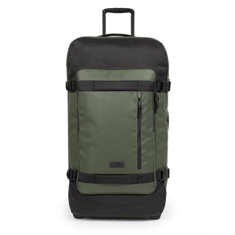 Eastpak Travel Bag Tranverz CNNCT L Top Khaki (121 Litres) with Wheels khaki green/black