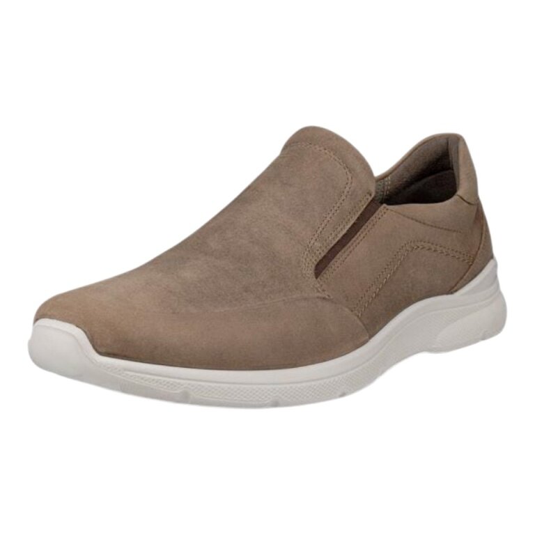 ECCO Everyday Travel Shoes Irving (Nubuck Leather, Slip-On) Light Brown Men