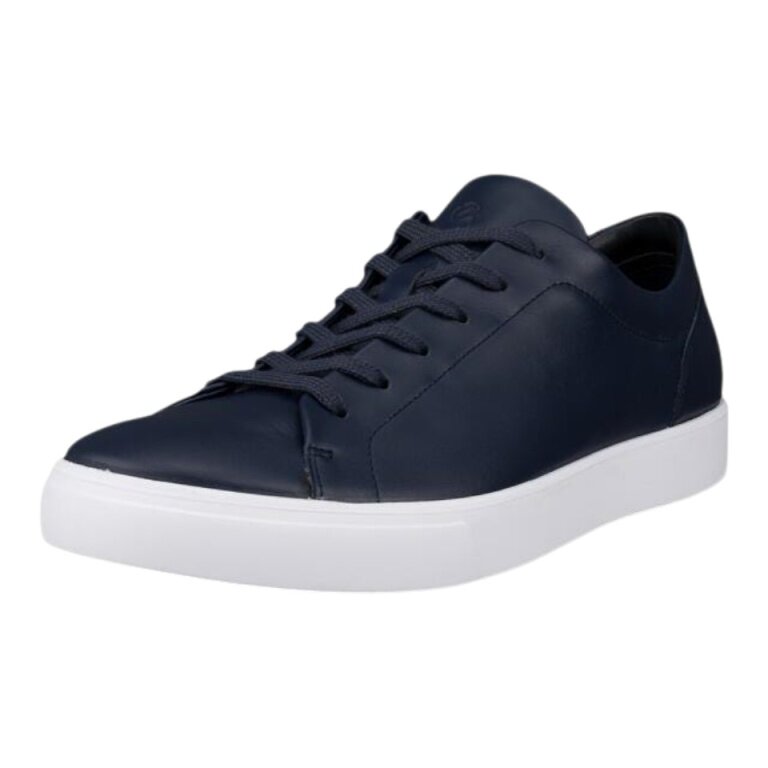 ECCO Soft 10 Sneakers (Full-grain Leather) Navy Blue Men's