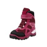 Ecco Winter Boots Snow Mountain (Nubuck Leather/Textile, waterproof) pink/plum girls