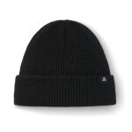 Polar Bear Beanie (Beanie) Salma 2.0 - Merinomix, Ribbed Structure - Black - 1 Piece