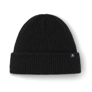 Polar Bear Beanie (Beanie) Salma 2.0 - Merinomix, Ribbed Structure - Black - 1 Piece