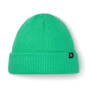 Polar Bear Beanie (Beanie) Salma 2.0 - Merinomix, Ribbed Structure - Green - 1 Piece