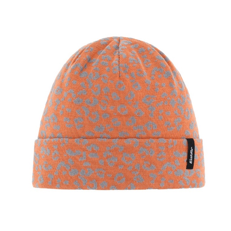 Eisbär Beanie (Banto RL - Merinomix) orange/grey - 1 piece