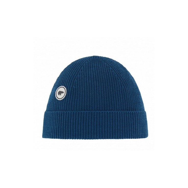 Polar Bear Beanie Mino - Merino Wool - Dark Blue