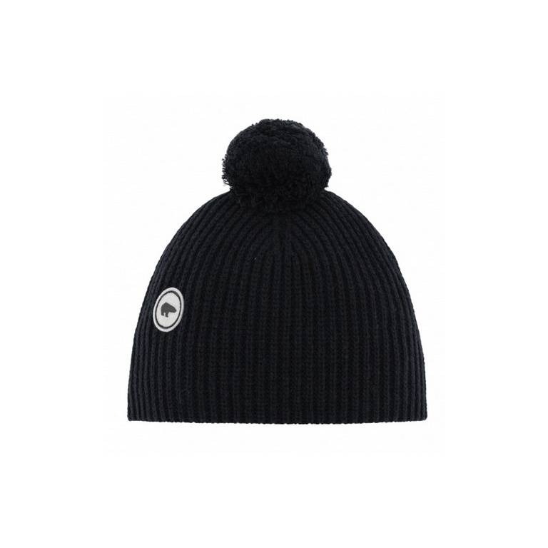 Polar Bear Hat (Pom Pom) Mirna - Cashmere - Black Women