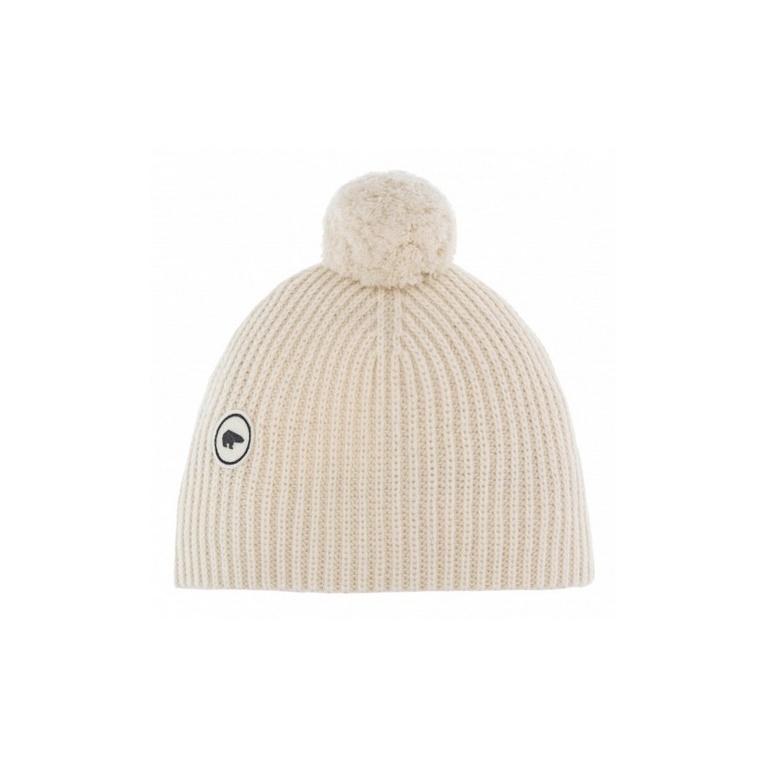 Polar Bear Hat (Pom Pom) Mirna - Cashmere - Beige Women