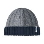 Polar Bear Beanie Alba - Merinomix - grey/navy blue - 1 piece