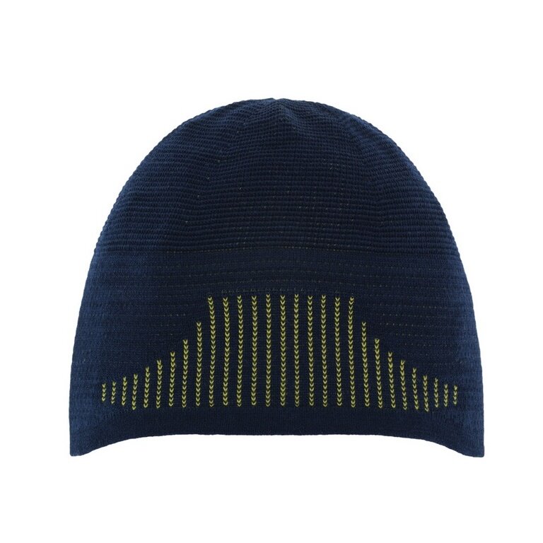 Eisbär Beanie (Active, warm, high functionality) deep blue/lime green - 1 piece