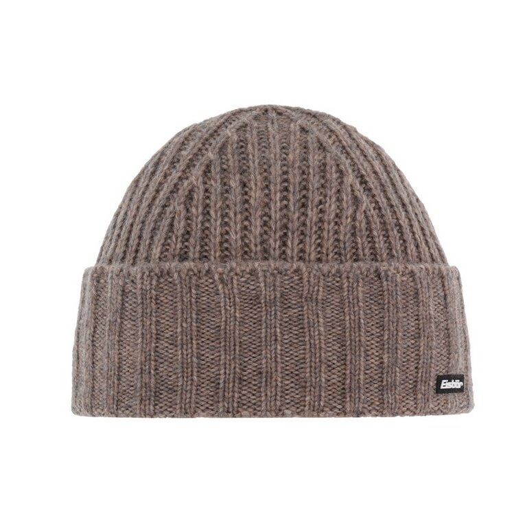 Eisbär Beanie Basso - Ribbed Structure - Taupe Brown
