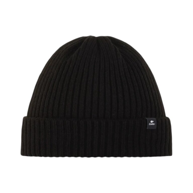 Polar Bear Beanie (Beanie) Ribbed MÜ 2.0 Ribbed Structure - Black - 1 Piece