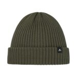 Polar Bear Beanie (Beanie) Ribbed MÜ 2.0 Rib Structure - Dark Green - 1 Piece