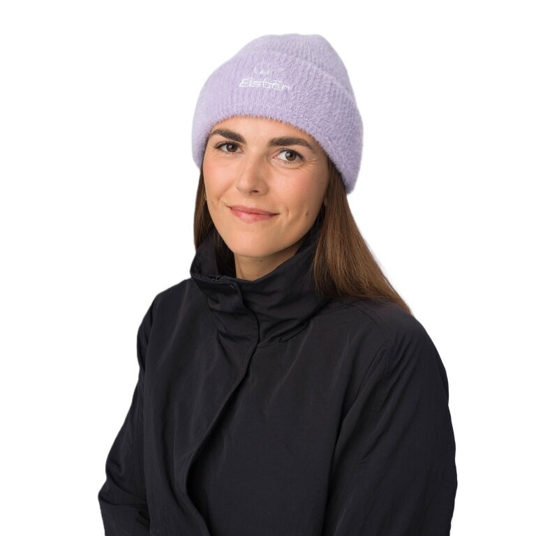 Polar Bear Winter Hat (Beanie) Mana - Fluffy Texture - Ladies Violet - 1 Piece