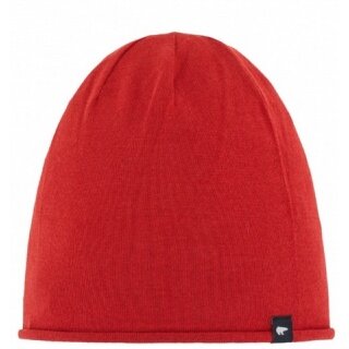 Polar Bear Beanie Merino Wool Oversize Pulse Red Men