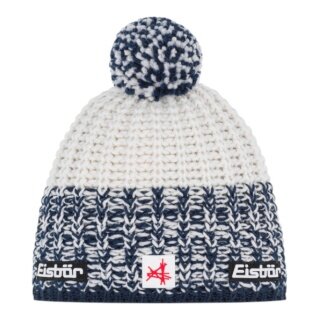 Polar Bear Hat (Pom Pom) Refocus SA - Merinomix - cobalt blue/white - 1 piece