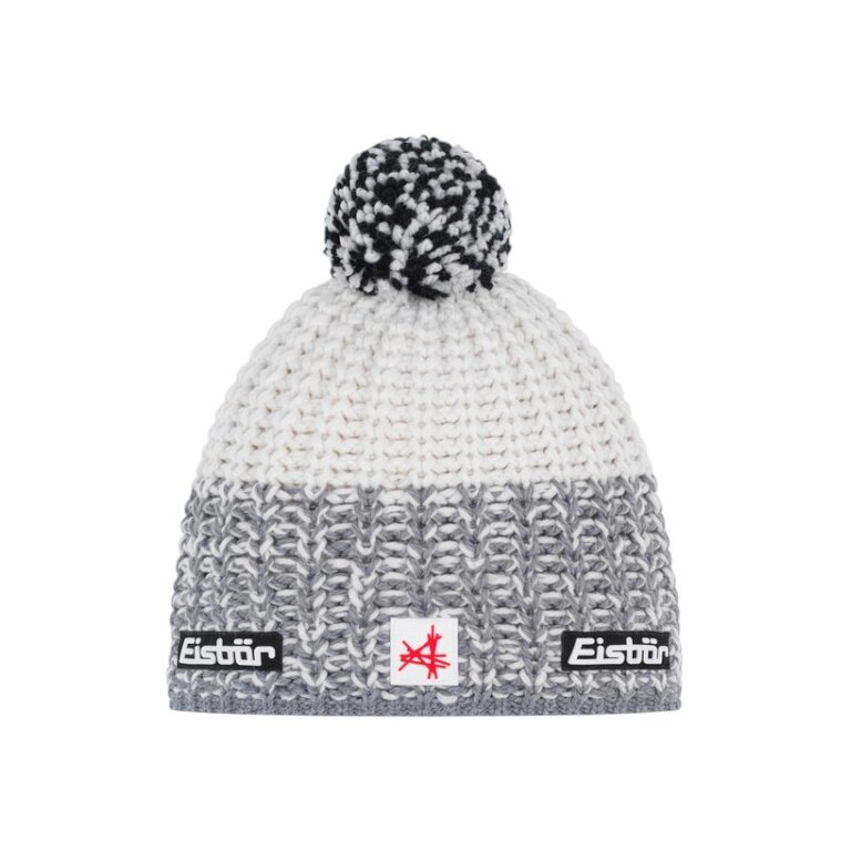 Polar Bear Hat (Pom Pom) Refocus SA - Merinomix - grey/white - 1 piece