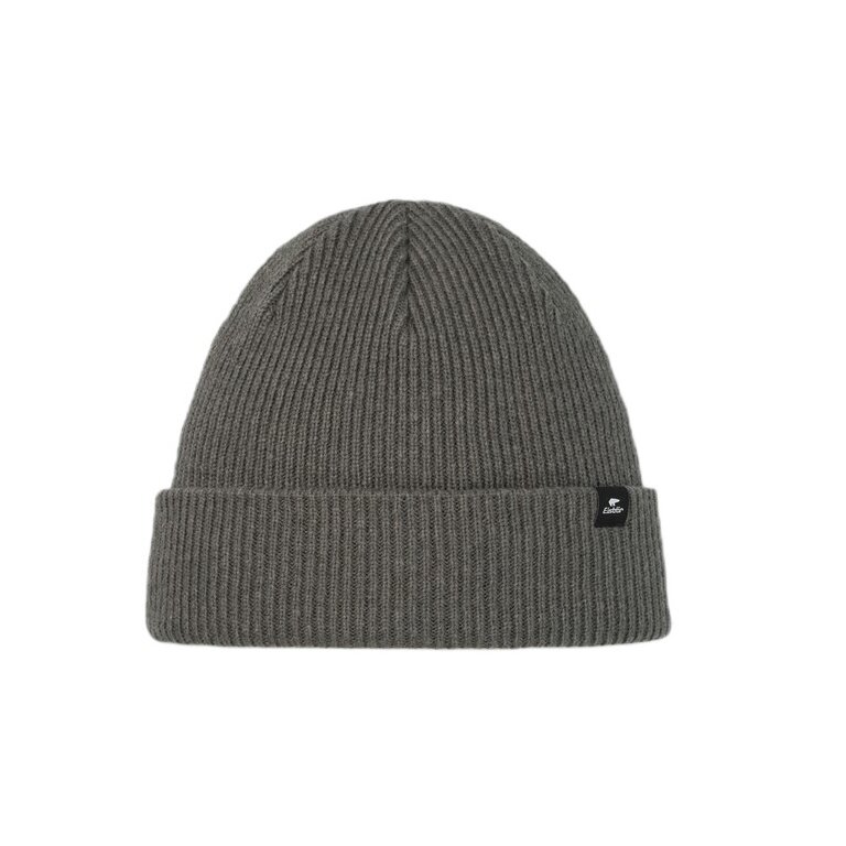 Polar Bear Beanie (Beanie) Salma 2.0 - Merinomix, Ribbed Structure - Anthracite Grey - 1 Piece