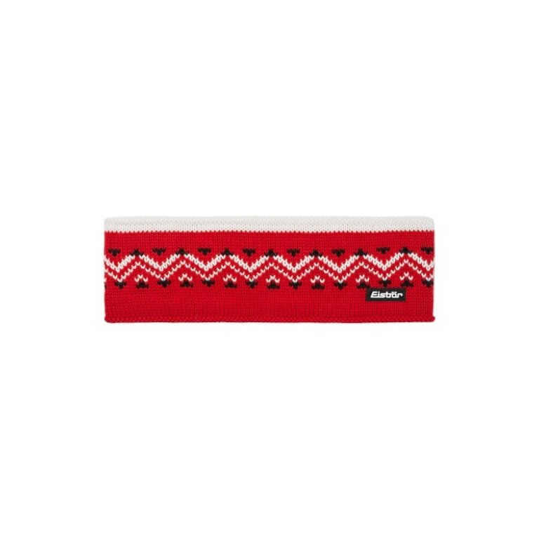 Polar Bear Headband Vincent Nordic Merinomix - red/white - 1 piece