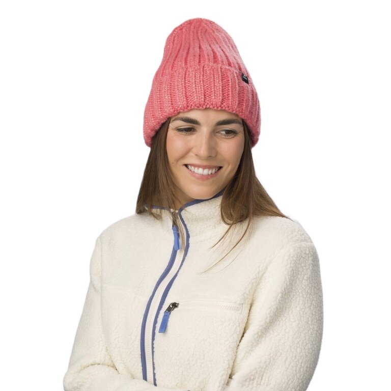 Polar Bear Winter Hat (Beanie) Alea - chunky ribbed structure - ladies pink - 1 piece