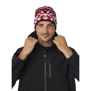 Polar Bear Winter Hat (Beanie) Pixie - red/blue - 1 piece