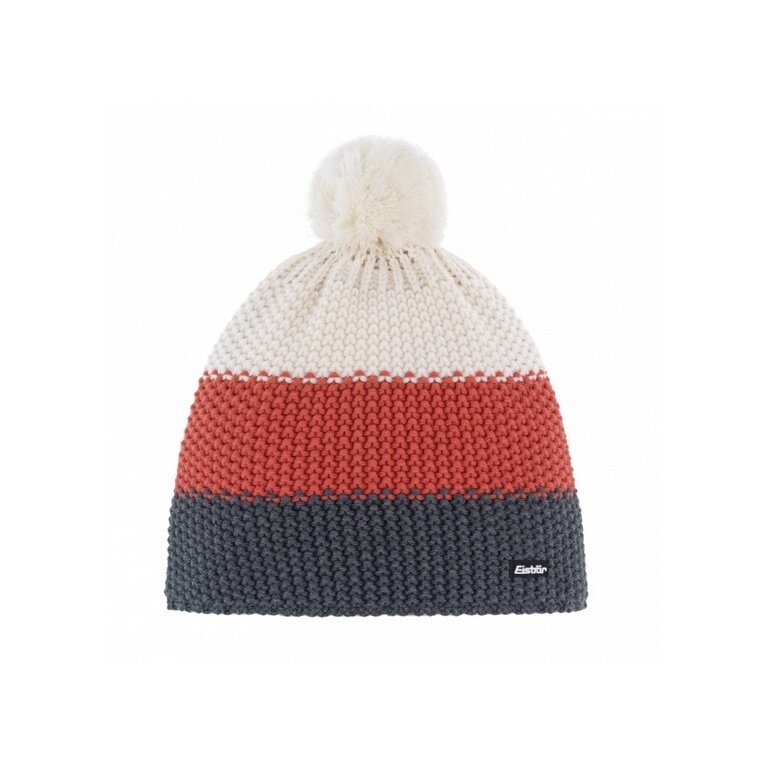 Polar Bear Winter Hat (Pom Pom) Star Pompon RL cream/ red/ grey