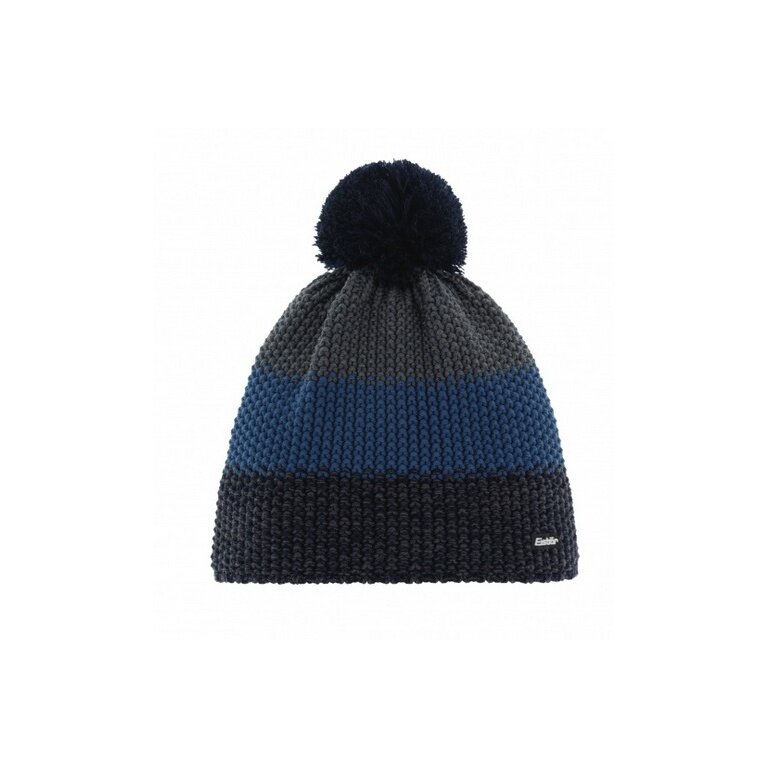 Polar Bear Winter Hat (Pom Pom) Star Pompon RL dark blue/dark grey Children