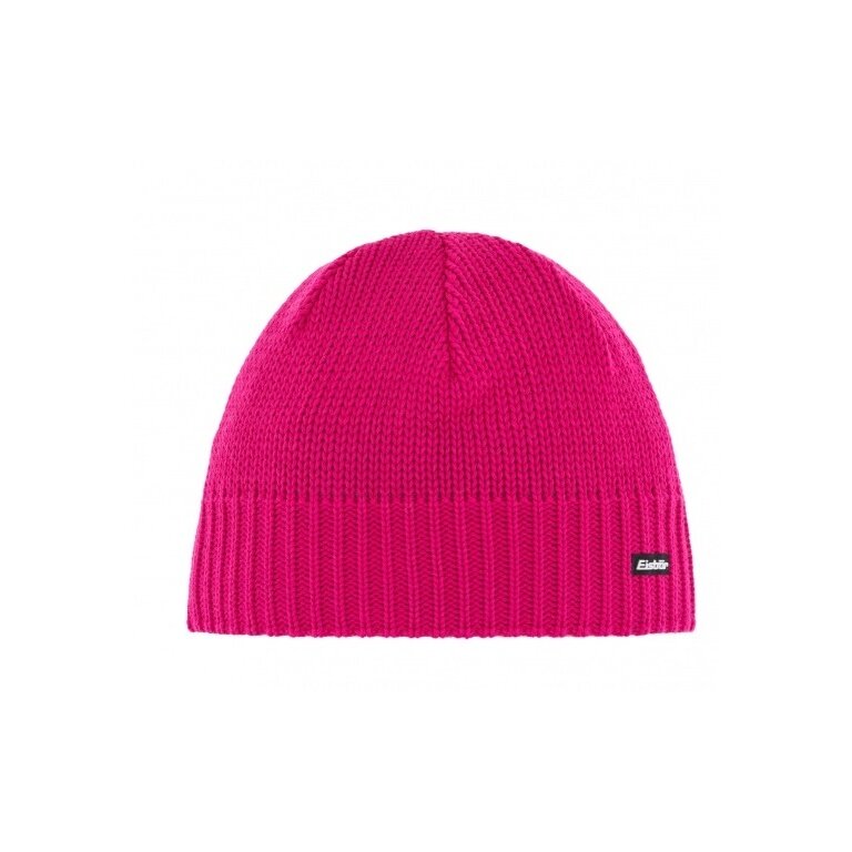 Polar Bear Winter Hat (Beanie) Trop Knit Pattern Merino Wool magenta Men