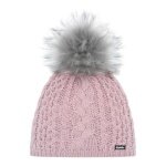 Polar Bear Knitted Hat (Pom Pom) Afra Lux - pink
