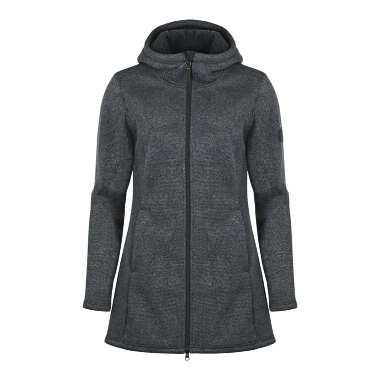 Elkline Fleece Jacket Morning Dew (Fleece Coat) Dark Grey Ladies