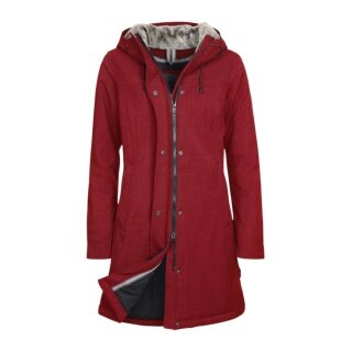 Elkline Winter Coat Apres Ski (windproof, waterproof) red melange ladies