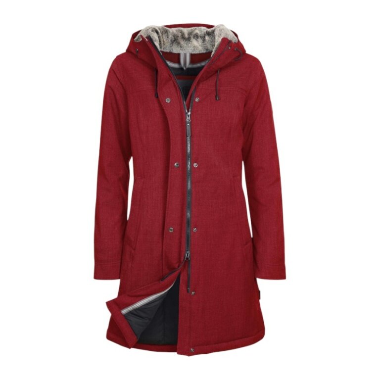 Elkline Winter Coat Apres Ski (windproof, waterproof) red melange ladies