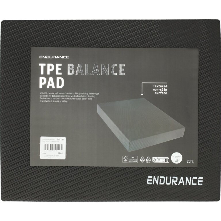 Endurance balance cushion TPE pad black - 1 piece -