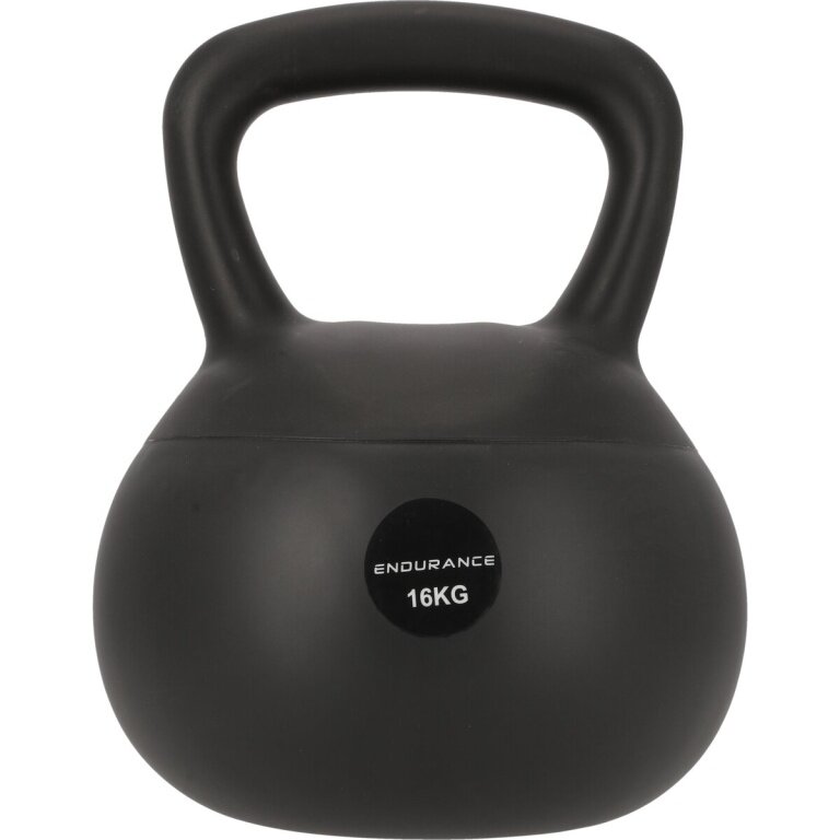 Endurance Ball Dumbbell Silicone Kettlebell black 16kg - 1 piece -