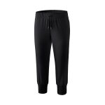 Erima Training Pants 3/4 Pant (100% Polyester, side zip pockets) black Women