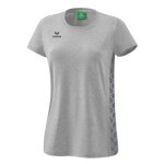 Erima Leisure Shirt Essential Team - soft cotton blend, classic cut - light grey/grey Women