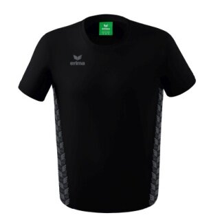 Erima Leisure T-shirt Essential Team - soft cotton blend, classic cut - black/grey boys
