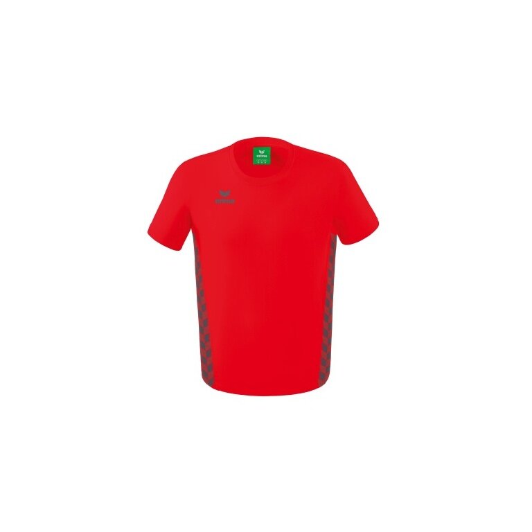 Erima Leisure T-shirt Essential Team - soft cotton blend, classic cut - red/grey Boys
