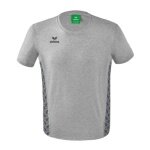 Erima Leisure T-shirt Essential Team - soft cotton blend, classic cut - light grey/grey Boys