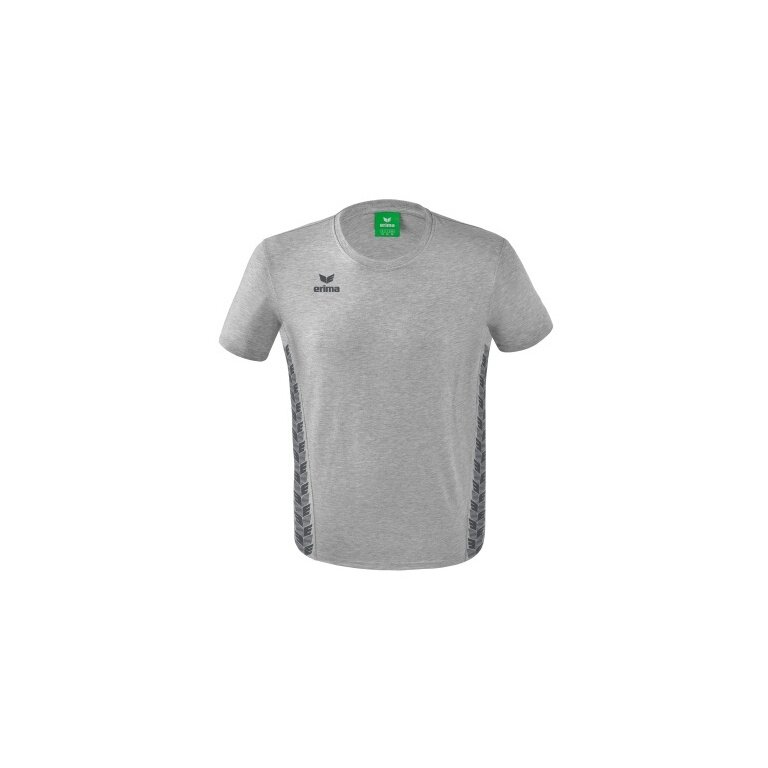 Erima Leisure T-shirt Essential Team - soft cotton blend, classic cut - light grey/grey Boys