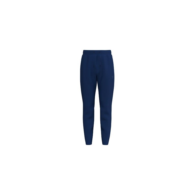 Erima Premia Leisure Trousers Sweatpants (Mixed Fabric, Comfortable Fit) Long Navy Blue Men's