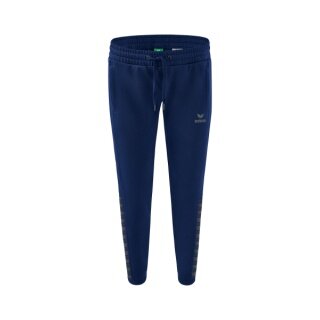 Erima Jogging Pants Essential Team Sweatpants (soft cotton blend, zip pockets) navy blue/grey Women