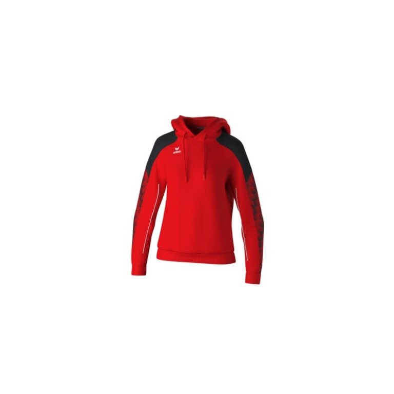 Erima Hooded Sweatshirt Evo Star (100% Polyester) red/black Ladies