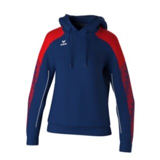 Erima Hooded Sweatshirt Evo Star (100% Polyester) navy blue/red Ladies
