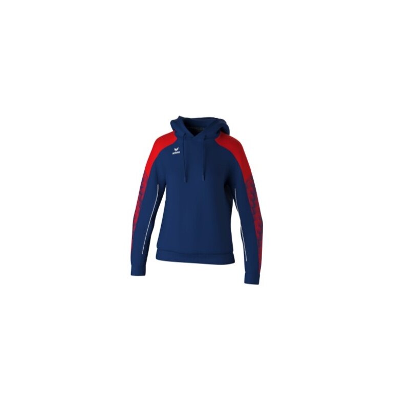 Erima Hooded Sweatshirt Evo Star (100% Polyester) navy blue/red Ladies