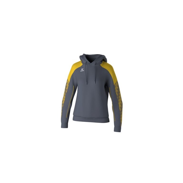 Erima Hooded Sweatshirt Evo Star (100% Polyester) grey/yellow Ladies