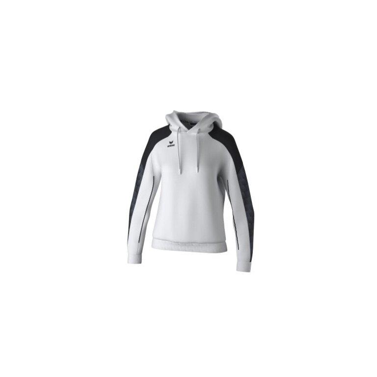 Erima Hoodie Evo Star (100% Polyester) white/black Ladies