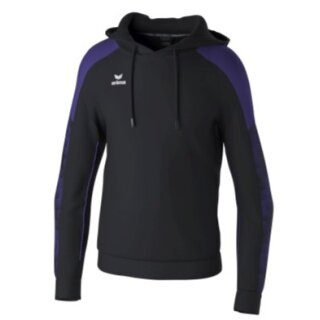 Erima Hooded Sweatshirt Evo Star (100% Polyester) black/purple Men's