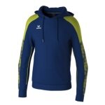 Erima Hoodie Evo Star (100% Polyester) navy blue/lime green Men's